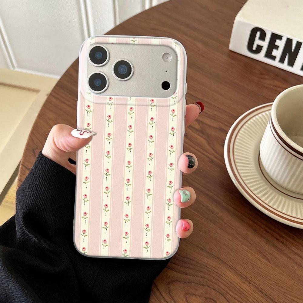Lace Flower Phone Case For IPhone 11Pro 13 15 PIus 14 12Pro 16 17 Pro Max Case 17Air Case Clear Soft Shockproof Cover Cases