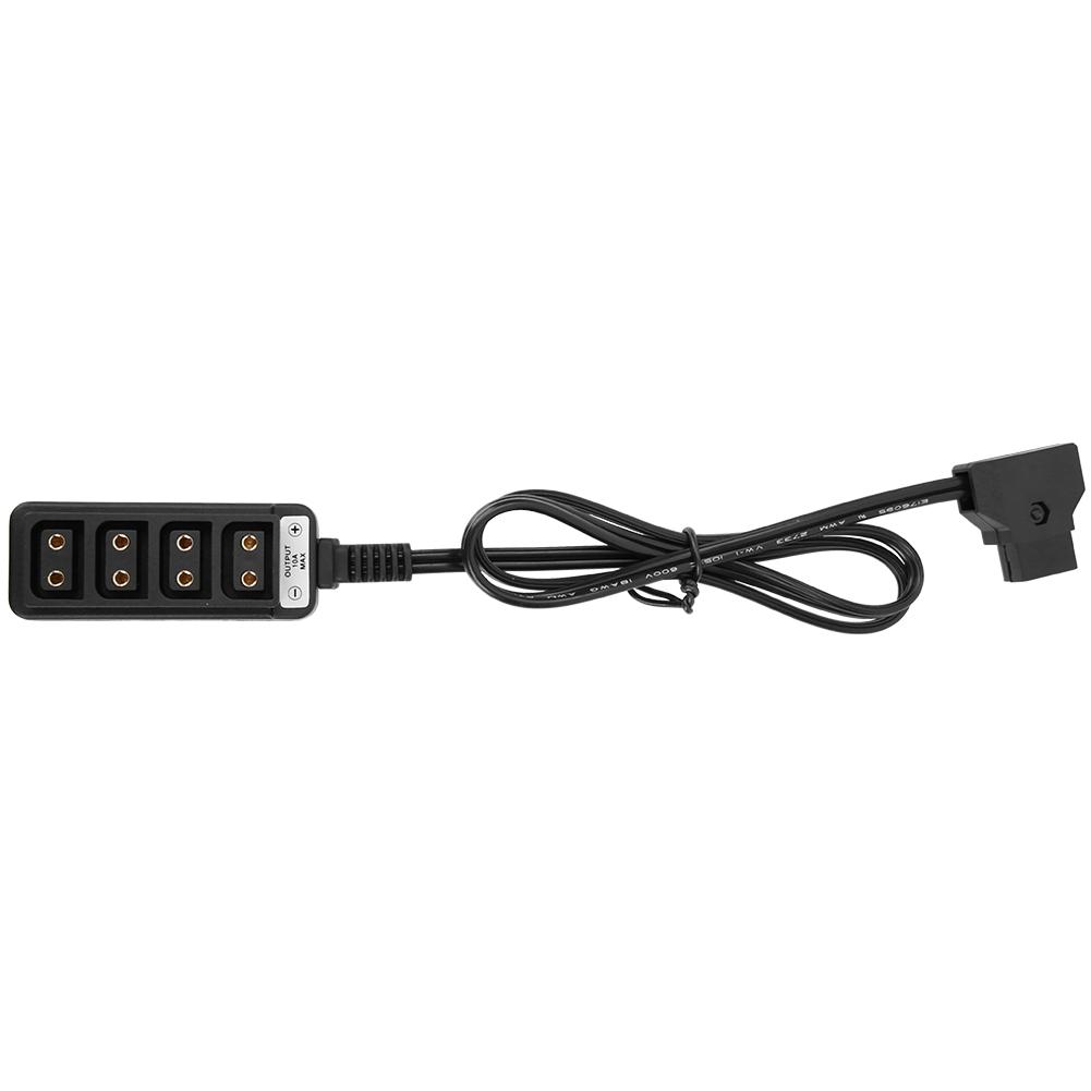 Photography Power Supply Camera 1 To 4 D Tap Splitter Cable (Straight Splitter Cable)