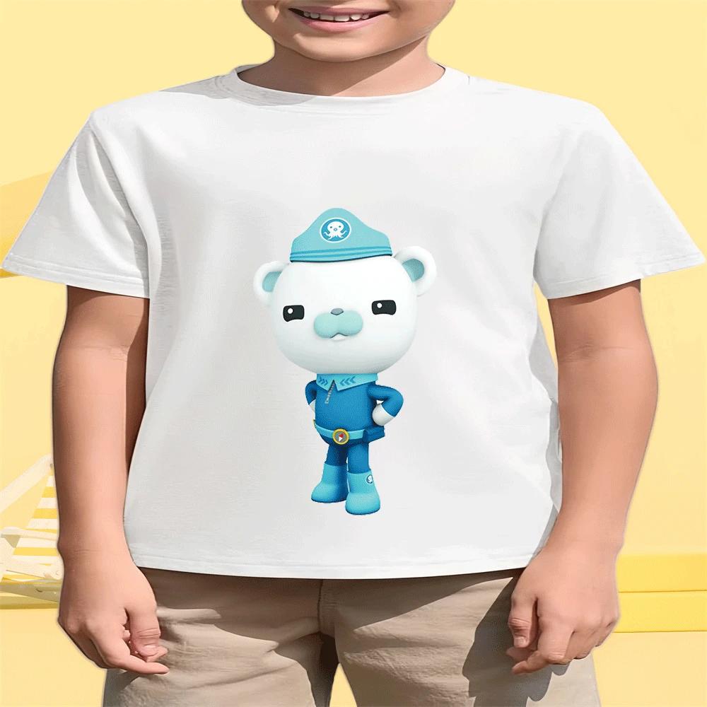 2026 Octonauts Fashion Children s T-Shirt Boys and Girls Summer Cartoon Print Hot Sale 100