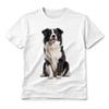 Border Collie Dog T-Shirt Mens Womens Unisex Pet Lover Gift Graphic Tee