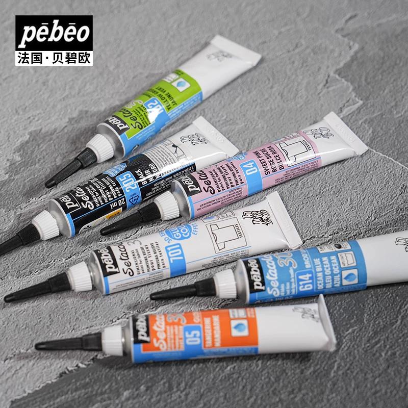 PEBEO 3D Acrylic Paint Waterproof Acrylic Paint 20ML Tube for Wood/Canvas/Fabric Paint Stationery School Art Office Supplies