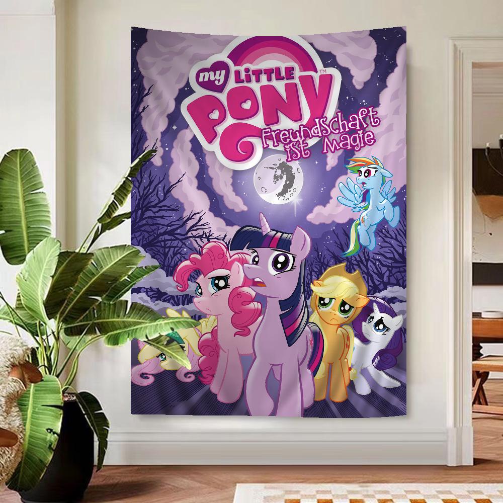 Cute MMy Cartoon PPony LLittle DIY Wall Tapestry Hanging Tarot Hippie Wall Rugs Dorm Home Decor