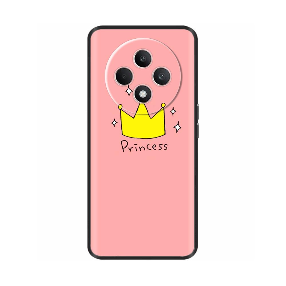 For Oppo Reno 12F 4G Case Reno12 F 5G Shockproof Cover Cute Painted Soft Black Silicone Phone Cases For OPPO Reno12F 4G 5G Coque