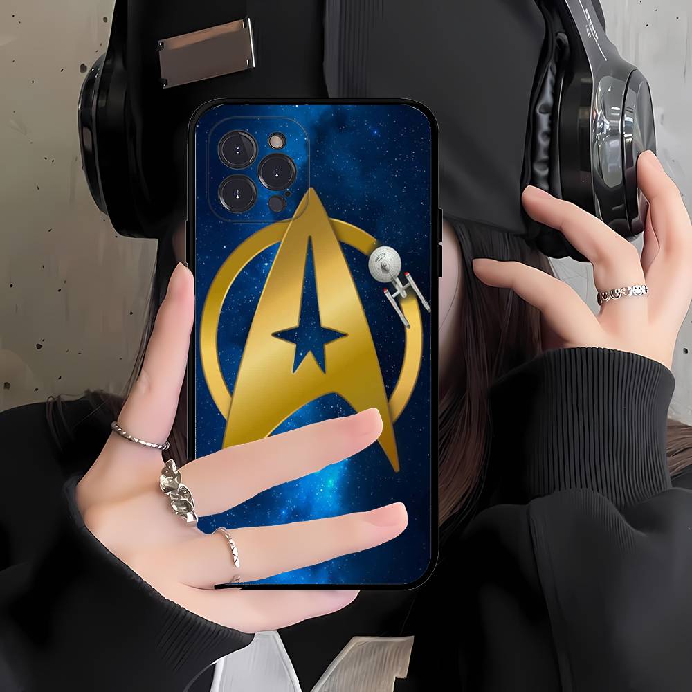 S-Star T-Trek Phone Case For IPhone 17 16 15 14 13 12 11 Pro Max Plus Mini Soft Black Cover