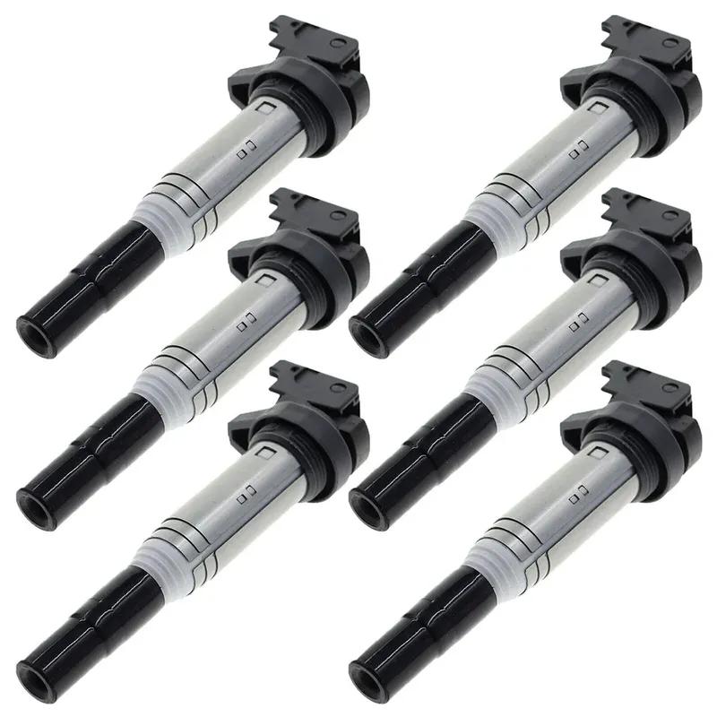 6 Ignition Coil For BMW 1 2 3 4 5 6 7 Series E81 E90 F30 E60 F10 F07 E84 E70 E71 F25 F46 Mini Cooper 12137594596 12138616153