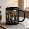 Cană de Cafea Cutie de Scule Mecanic Cană Elegantă din Ceramică Cutie de Scule 11oz Cadou cu Tematică de Scule pentru Mecanici Tată Soț