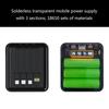 Portable 18650 Battery Storage Box with Fast Charging Function 18650 Battery Box, Quick Charging Power Banks Enclosure