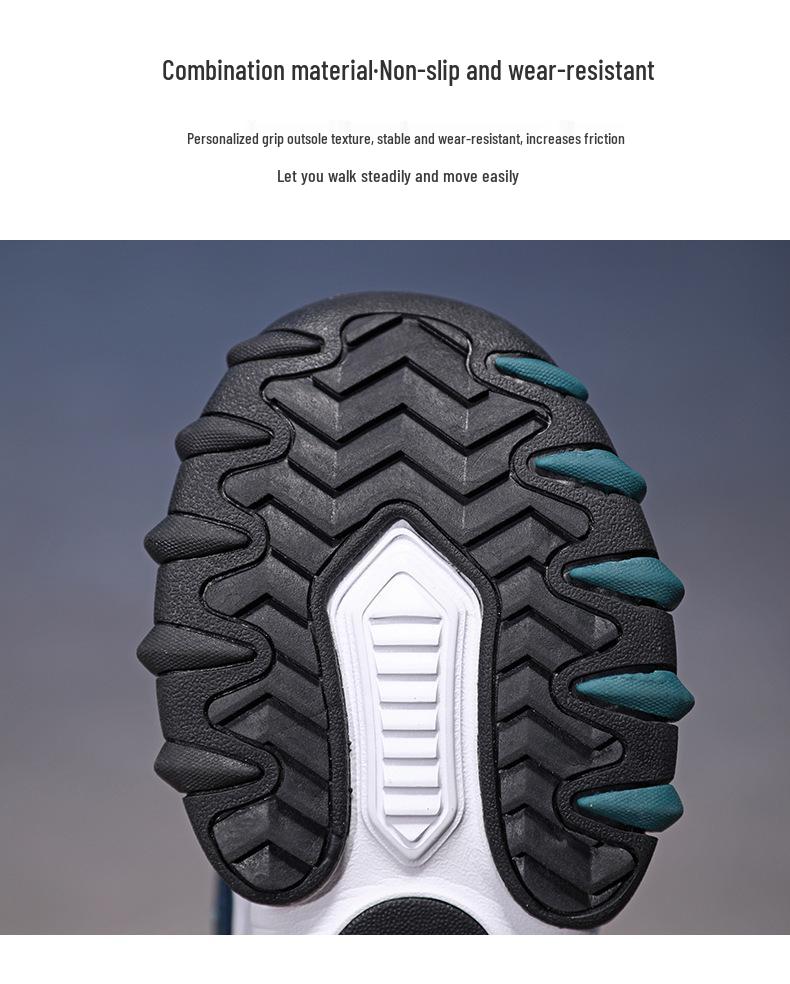 Waterproof Leather Boys' Sports Shoes with Rotating Button, Cotton and Velvet Lining, for Teens and Big Kids