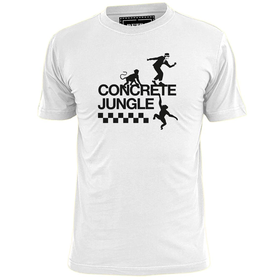 

Mens Concrete Jungle (v2) 2 Tone Ska T shirt Specials Madness Hall Rude Boy 2XL