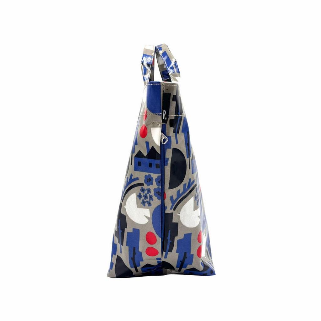 Rootote Women's Horizontal Tote Bag with Laminated Exterior, Freestanding, EU.Deli.Laminate-S 3603 (361301 Bird)