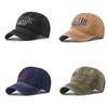 Cotton Casual Baseball Hat With Washed Design Letter Embroidery For Adults Summer Accessory