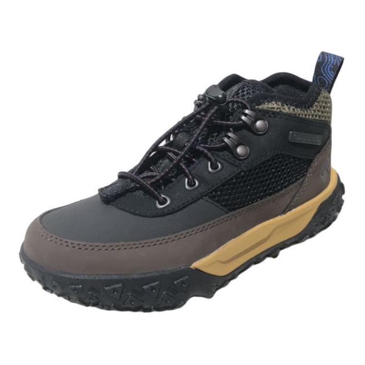 Timberland Youth Low Top Casual Hiking Shoe Black Brown Youth A6C41EJC