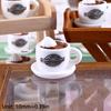 10Pcs 1/12 Dollhouse Simulation Mini Coffee Cup Model Dollhouse Coffee Shop Scene Decor Dolls House Accessories Pretend Play Toy