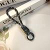 Color-blocked Knotted Mobile Phone Lanyard Creative Short Lanyard Keychain Lanyard Ring Detachable Anti-lost Lanyard 12CM