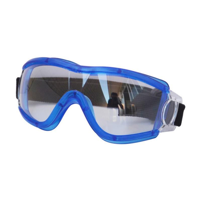 Kids Cycling Protective Gear Safety Goggles Anti-Fog Impact Resistant PC Lens With Adjustable Head Strap Outdoor Play Blue