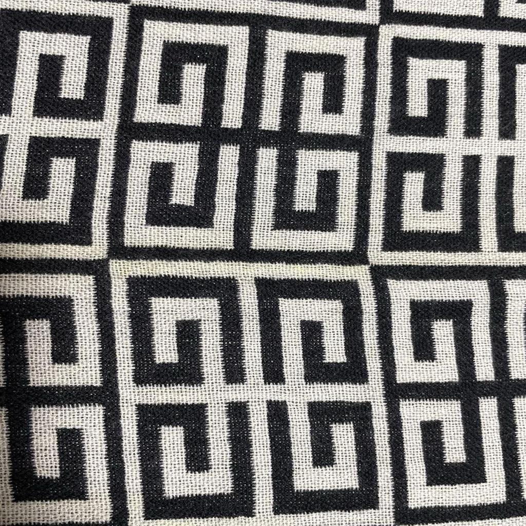 Used GIVENCHY Stole All-over Pattern Monogram Damaged