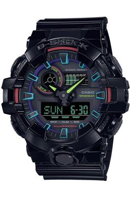 Sledujte Virtual RGB Series Black [Casio] G-Shock [] RainbowGamer's GA-700RGB-1AJF Pánské