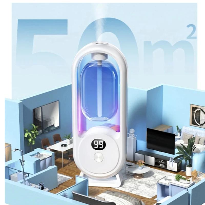 Wandmontierter Ätherisches Öl Diffusor Wiederaufladbar Timergesteuerter Sprühnebel Aromatherapie Luftbefeuchter Digitalanzeige Lufterfrischer Difusor Geruch