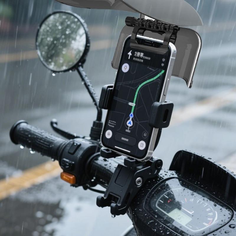 Rainproof Creative Premium Sun Hat Style Phone Mount Sun Shade Universal Fit Adjustable Extended Sun Visor Riding Gear Cycling
