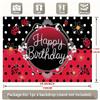 Ladybug Birthday Backdrop 1pc - Wall Hanging Decor