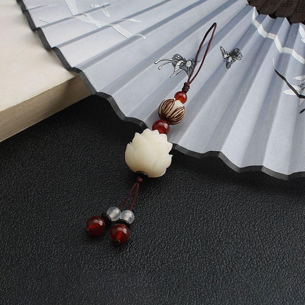 Cord Car Pendent Bag Pendant Bodhi Lotus Flower Keychain Cell Phone Lanyard Mobile Phone Lanyard