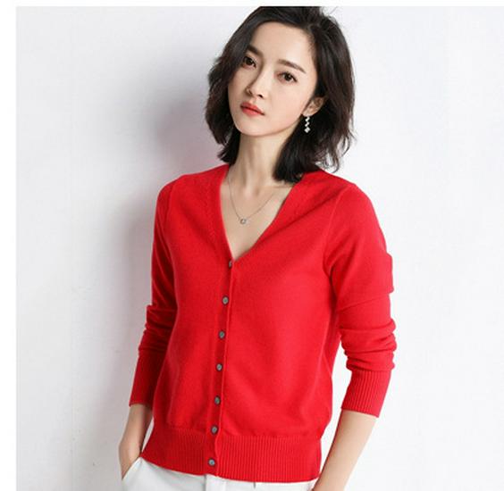 Women's Autumn/Winter 2024 Knit Cardigan Coat - Loose Fit Sweater Outerwear