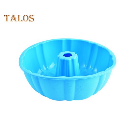 10-Zoll-Silikon-Kuchenform, große Kapazität, antihaftbeschichtet, geriffelte Rohrform für Kuchen, Brownies, Maisbrot, BPA-frei, leicht zu reinigen, runde Formen zum Backen