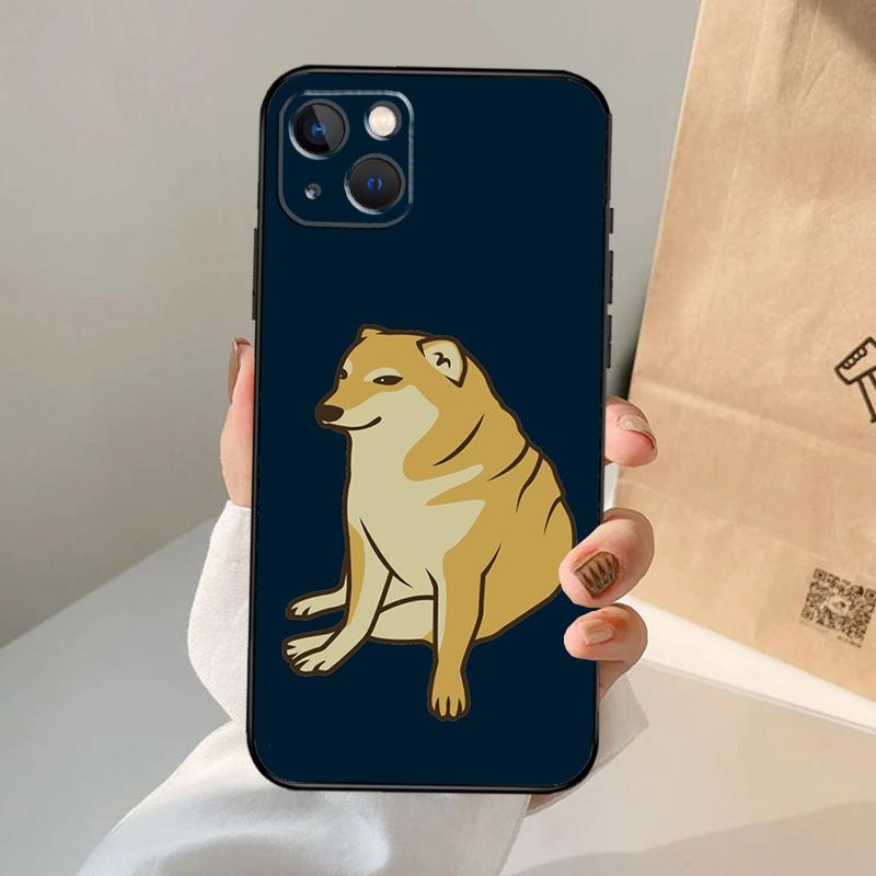 Cheems Doge Phone Case For iPhone 17 Air 16 15 14 13 12 11 Pro Max 12 13 Mini 15 16 Plus 16e Cover Coque