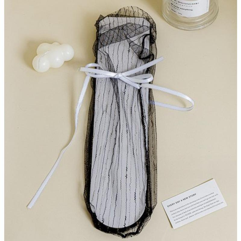 See Through Transparent Women Socks Colorful Star Summer Ultra-thin Nylon Loose Long Socks Women Sweet Girls Mesh Lace Socks Sox