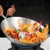 Stainless Steel Wok Pan Home Garden Non-stick Skillet Thicken Pan Gas Stoves Cooking Pot Cauldron Cast Iron For Kitchen