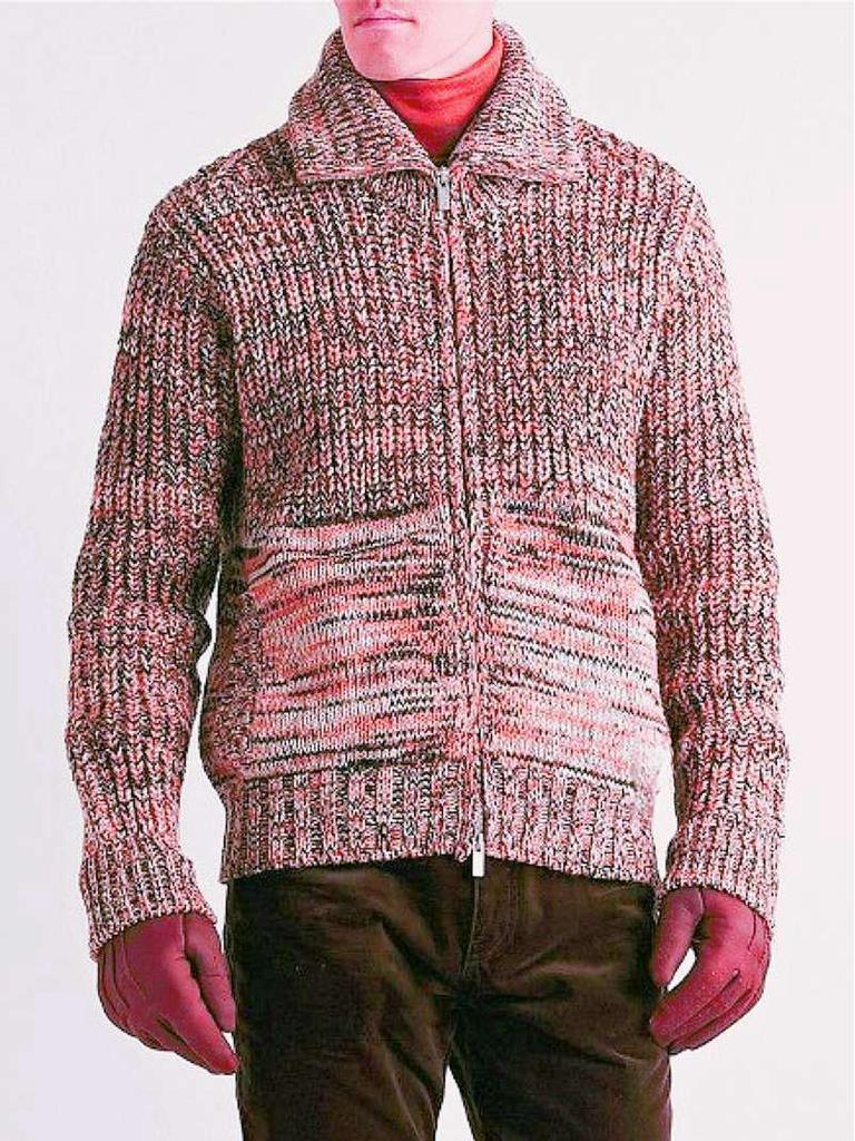 2024 Trendy Men's Knit Lapel Sweater Coat - Loose Fit for Spring and Autumn