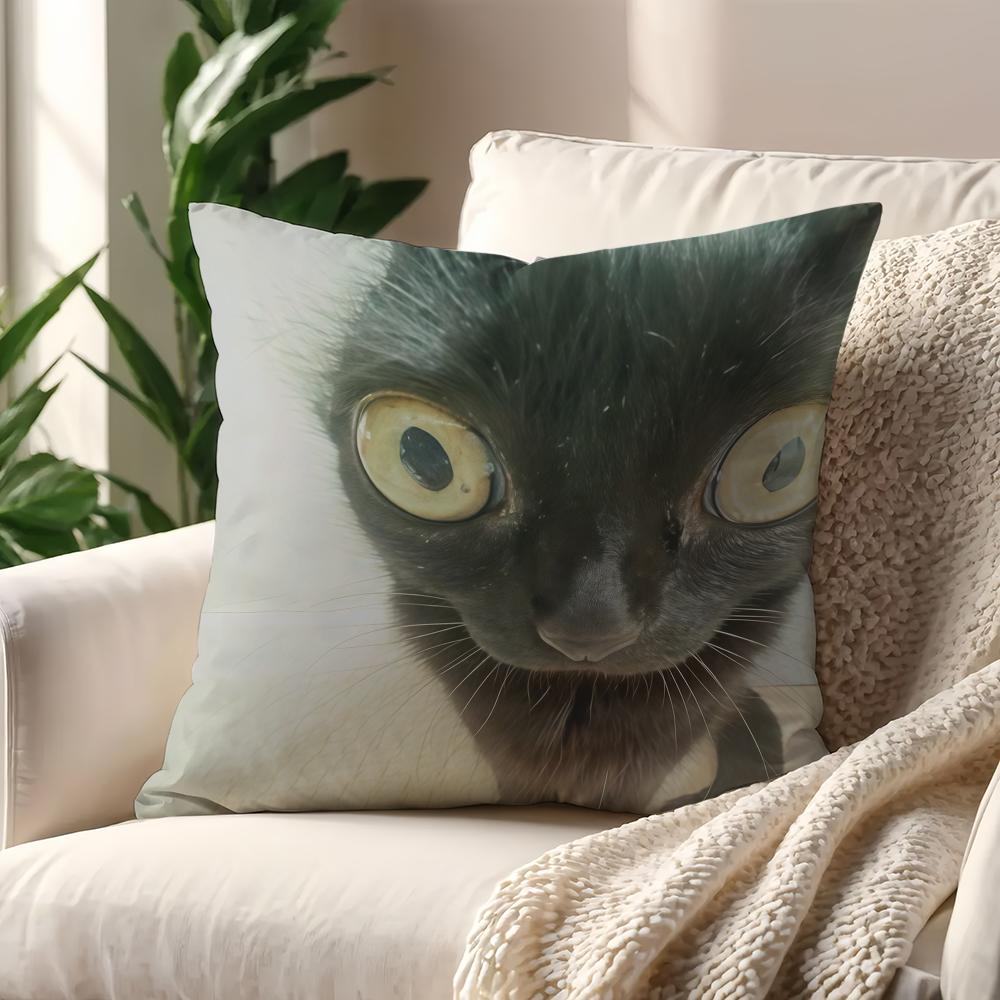 Cute Cat Funny cushion cover For Pillow Printing Sofa Decoration Home Car Room Coffee Shop Office Nordic Simplicity