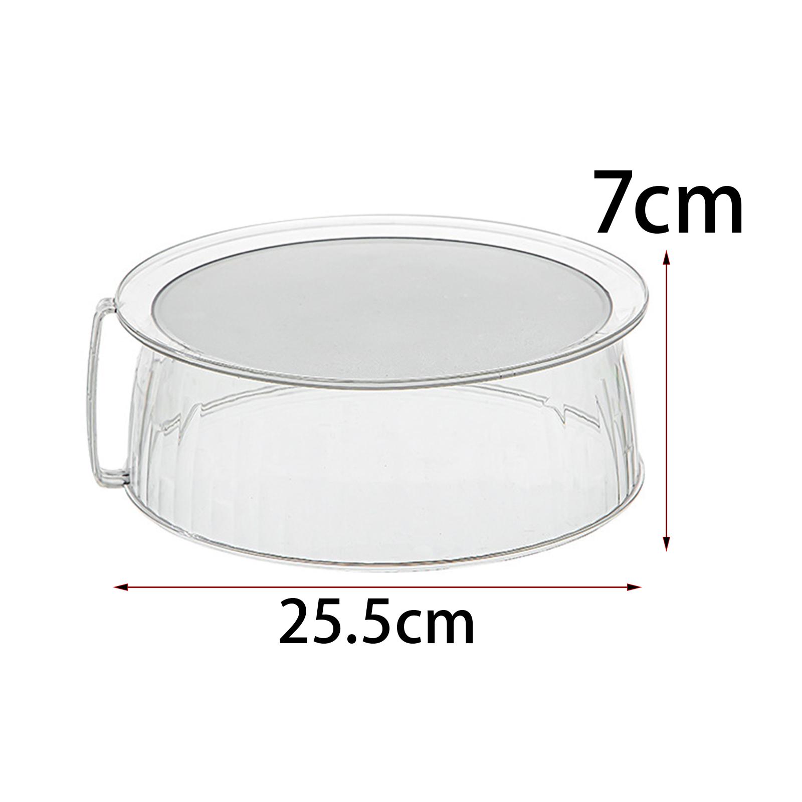 Microwave Food Cover Serving Plate Cover Microwave Splatter Cover Transparent Smooth Surface with Handle 10 Microwave Cover