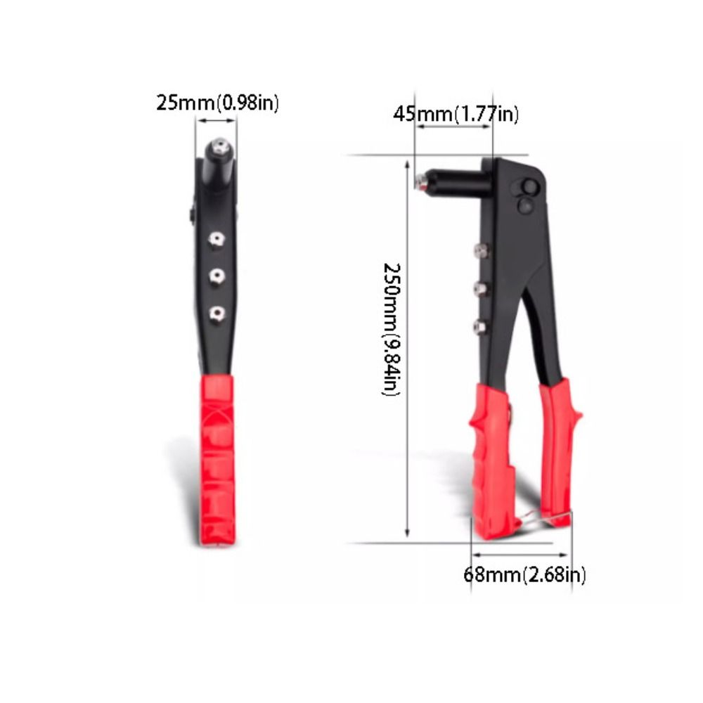 Manual Double Handle Riveter Set Steel Construction Blind Rivets Rivet Tool  Home Fastening