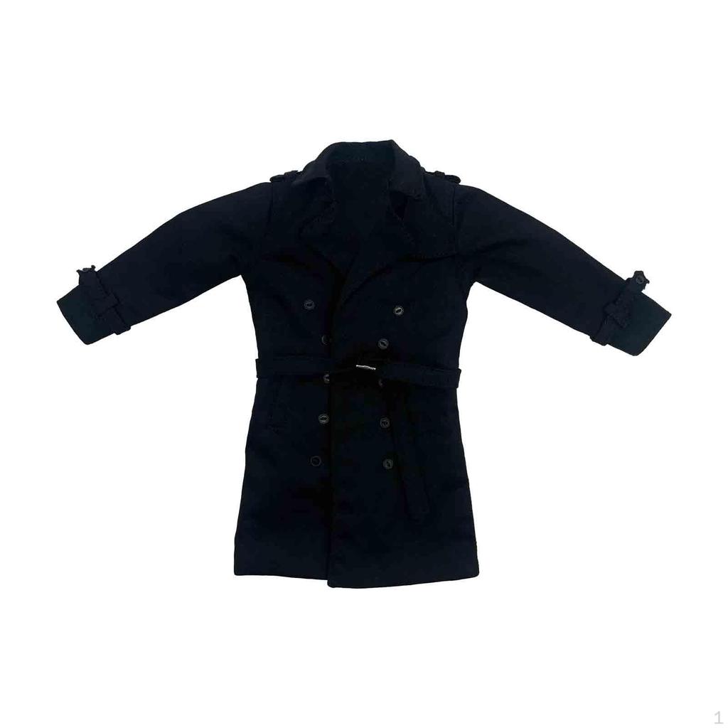1/6 Trench , Handmade Doll Clothes Over, Miniature Clothing for 12" Model, Figures Dress Accs