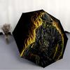 1pc Firefighter Flames Automatic Folding Umbrella - Compact 8-Rib Design, Durable Plastic & Iron, Lightweight for Outdoor Daily Use279