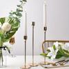 3Pcs Rust-proof Luxury Candlestick High Footed Candle Containers  Christmas Decoration