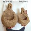 Kitchen Woven Basket Hanging Storage Baskets Cotton Rope