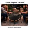 Bio-Mass Fire Bowl Grill Outdoor with Round