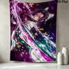 Demon Slayer Wall Tapestry Aesthetic Wall Hanging Printed Fabric Blanket Decorative Tapestries For Bedroom Living Room Home Decor