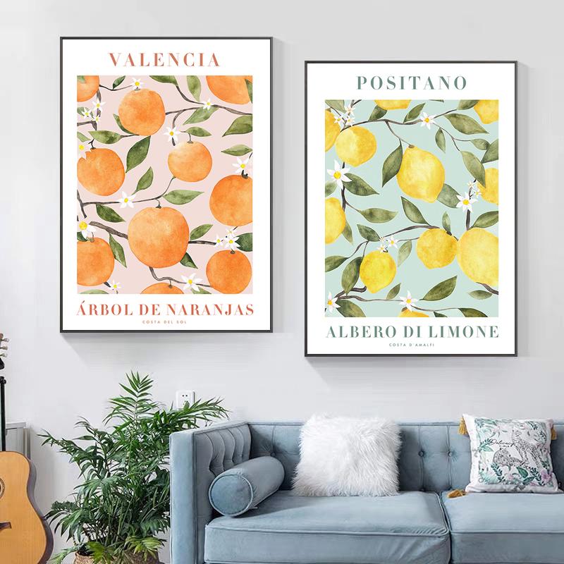 Винтажное искусство Матисса, абстрактный цветочный рынок, Валенсия, оранжевый постер, декоративные принты, настенная живопись, холст, скандинавский домашний декор для комнаты