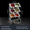 Stainless Steel Food Pan Organizer Rack