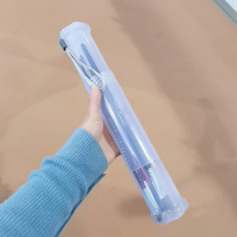 Transparent Adjustable Height Makeup Brush Holder Display Storage Cup Organizer