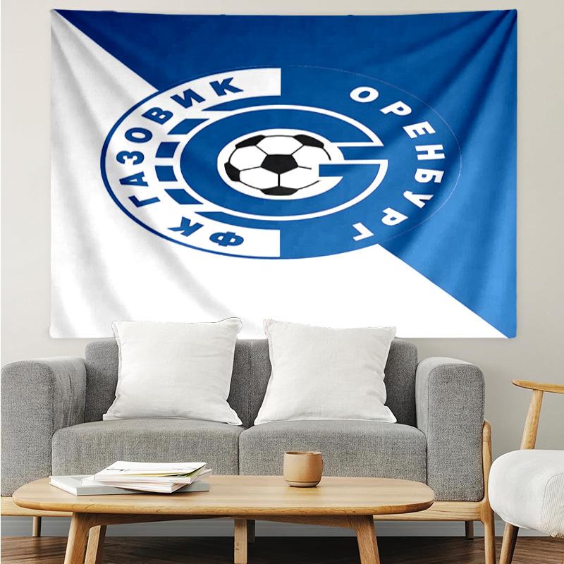 Soccer Club Emblem Design Printed Printed Tapestry, for Bedroom,Livingroom, Dormitory, Large Wall Decor, Fabric Decor Fan Birthday Gifts
