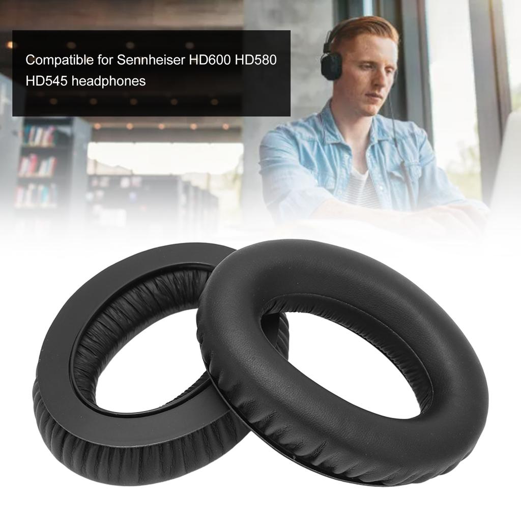 Headphones Cover Ear Pads Soft Sound Insulation Ear Pads Cushions for   HD600 HD580 HD545 Headphones