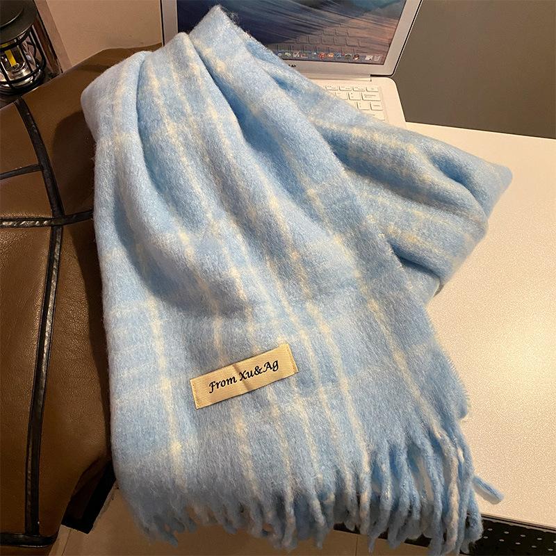 

Korean Atmosphere Imitation Cashmere Tassel Scarf Women s New Autumn and Winter Warm and High End Versatile Scarf 177*18cm