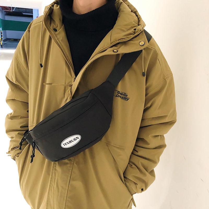 Japanese Trendy Messenger Bag Outdoor Simple Waterproof Breast Bag Trendy Men'S Bag Sports Mobile Phone Fanny Pack