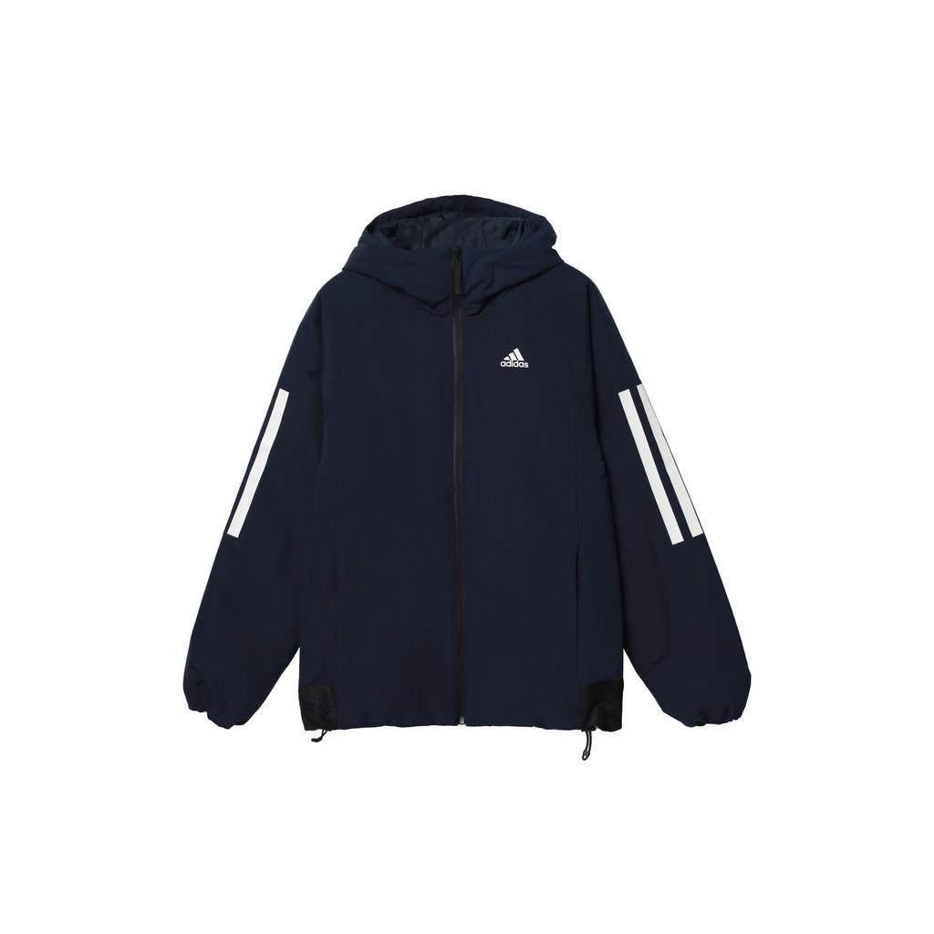 Adidas BTS 3S Hooded Jacket Outdoor Sports Winter Men Jackets Legendary-Ink-Blue DZ1408