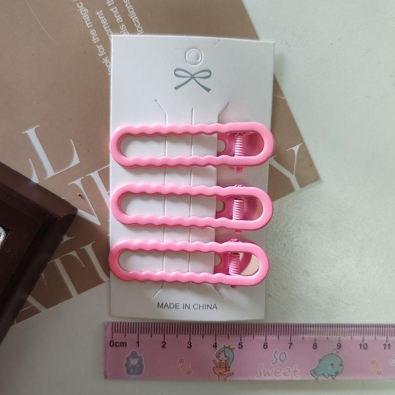 3pc Fashion Colorful Alloy Hair Side Clips for Women Girls Kids Child Hairpin Gift Hair Accessories Headwear Ornament