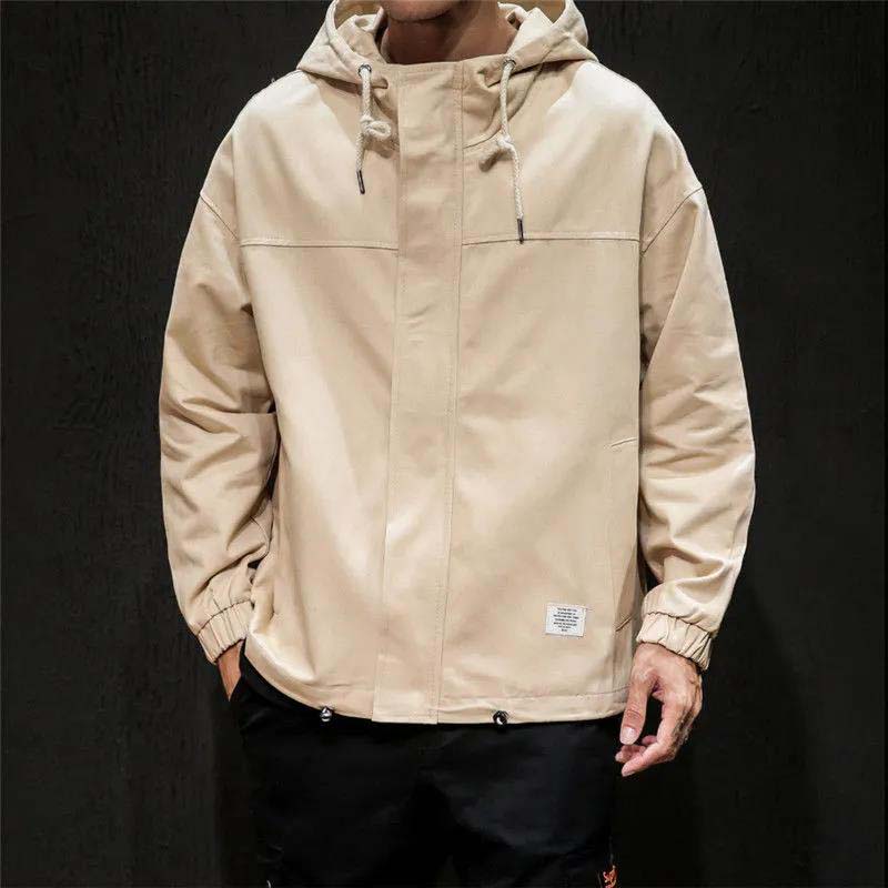 Men Fall and Winter Jacket Fitted Jacket Male Work Loose Retro Coat Jacket